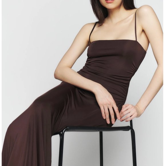 Reformation Dresses Reformation Larenta Knit Dress Chestnut Poshmark